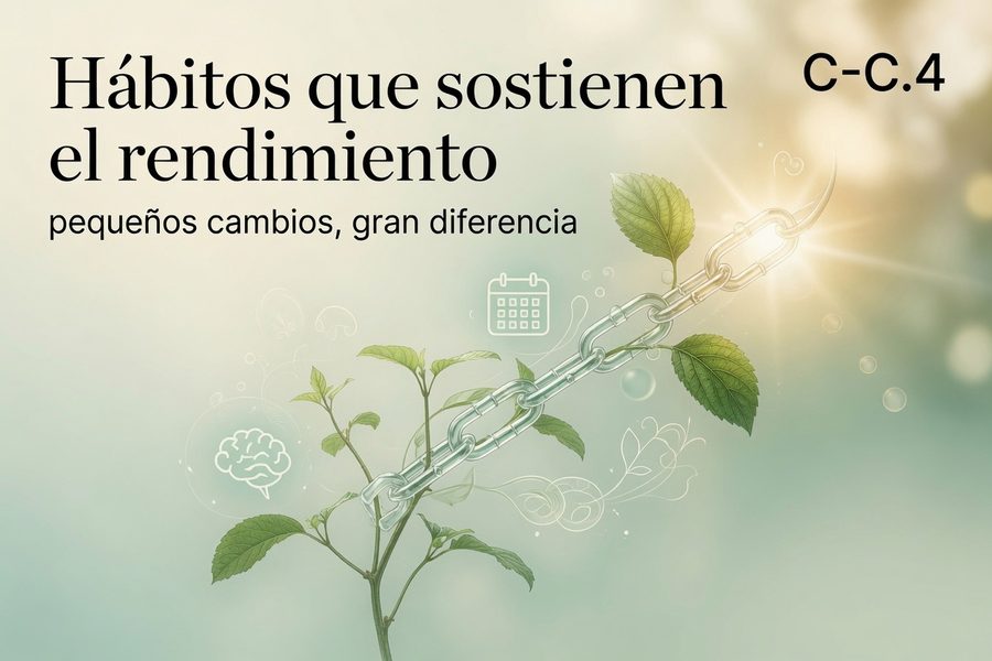 Hábitos que sostienen el rendimiento